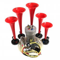 Dixie Red Automotive Air Horn - Complete Kit