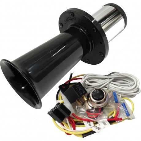 Ooga Black Automotive Air Horn - Complete Kit