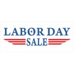 Labor Day Sale 2.5' x 6' Vinyl Business Banner