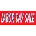 Labor Day Sale Red & White 2.5' x 6' Vinyl Business Banner