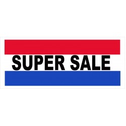 Super Sale 2.5' x 6' Vinyl Business Banner