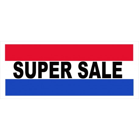 Super Sale 2.5' x 6' Vinyl Business Banner