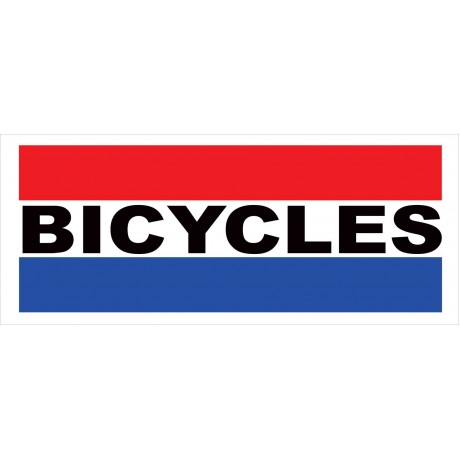 Bicycles 2.5' x 6' Vinyl Business Banner