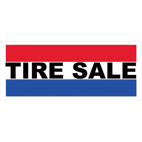 Tire Sale 2.5' x 6' Vinyl Business Banner