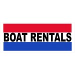 Boat Rentals 2.5' x 6' Vinyl Business Banner