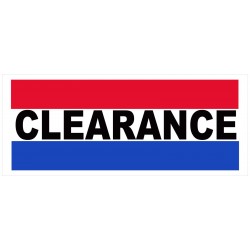 Clearance 2.5' x 6' Vinyl Business Banner