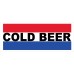 Cold Beer 2.5' x 6' Vinyl Business Banner