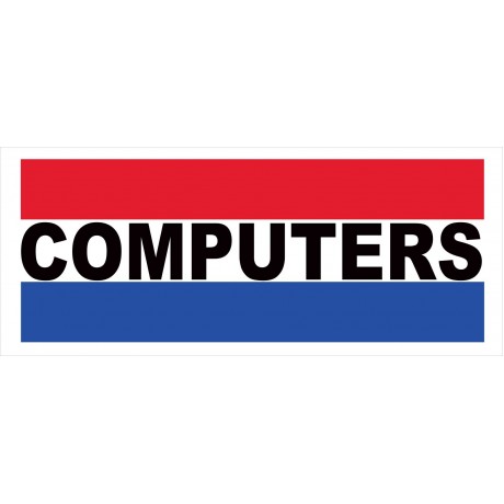 Computers 2.5' x 6' Vinyl Business Banner
