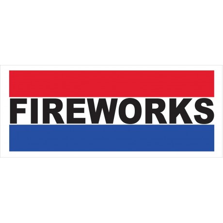 Fireworks 2.5' x 6' Vinyl Business Banner