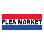 Flea Market 2.5' x 6' Vinyl Business Banner