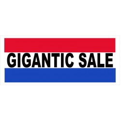 Gigantic Sale 2.5' x 6' Vinyl Business Banner