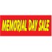 Memorial Day Sale Red & Yellow 2.5' x 6' Vinyl Business Banner