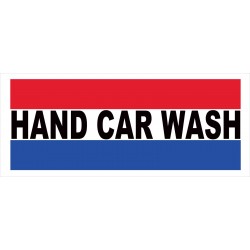 Hand Car Wash 2.5' x 6' Vinyl Business Banner