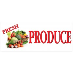 Vinyl Banner Sign with Crisp Fresh Veggies Salad 24inx60in 4 Grommets Set of 3 Multiple Sizes Available Tossed Marketing Advertising Green 
