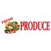 Fresh Veggies Produce 2.5' x 6' Vinyl Business Banner