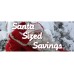 Santa Size Savings 2.5' x 6' Vinyl Business Banner