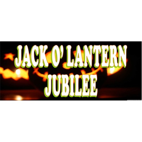 Jack O' Lantern Jubilee 2.5' x 6' Vinyl Business Banner