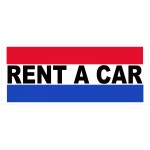 Rent A Car 2.5' x 6' Vinyl Business Banner