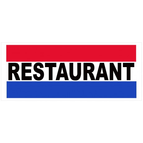 Restaurant 2.5' x 6' Vinyl Business Banner