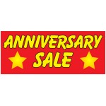 Anniversary Sale 2.5' x 6' Vinyl Business Banner