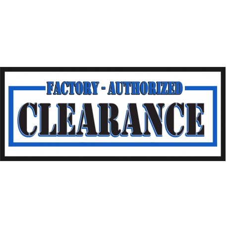 Factory Authorized Clearance 2.5' x 6' Vinyl Business Banner