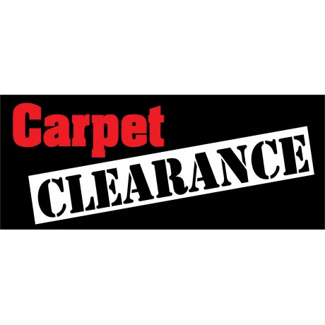 Carpet Clearance 2.5' x 6' Vinyl Business Banner