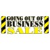 Going Out Of Business Sale Yellow Signs 2.5' x 6' Vinyl Business Banner