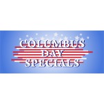 Columbus Day Specials 2.5' x 6' Vinyl Business Banner