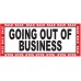 Green Going Out Of Business Sale 2.5' x 6' Vinyl Business Banner