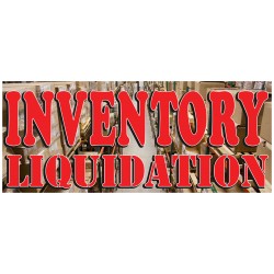 Inventory Liquidation 2.5' x 6' Vinyl Business Banner