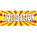 Liquidation Burst 2.5' x 6' Vinyl Business Banner