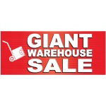 Giant Sale 2.5' x 6' Vinyl Business Banner