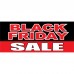 Black Friday Sale Black Red 2.5' x 6' Vinyl Business Banner