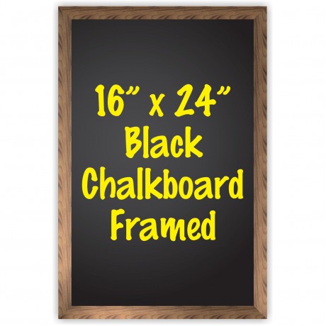 16" x 24" Wood Framed Black Chalkboard Sign