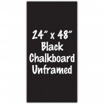 24" x 48" Unframed Black Chalkboard Sign