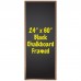24" x 60" Wood Framed Black Chalkboard Sign