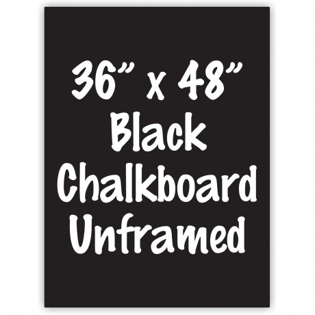 36" x 48" Unframed Black Chalkboard Sign