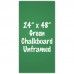 24" x 48" Unframed Green Chalkboard Sign