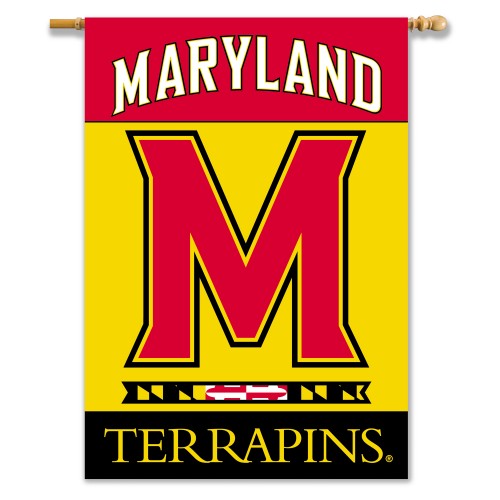 Maryland Terps Banner Flag UM Double Sided 