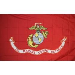 US Marine Corps Retired 3'x 5' Polyester Flag