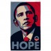 Obama Hope Vertical 3' x 5' Polyester Flag, Pole and Mount