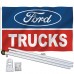 Ford Trucks 3' x 5' Polyester Flag, Pole and Mount