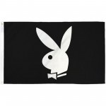 Playboy Bunny Black 3' x 5' Polyester Flag
