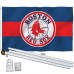 Boston Red Sox 3' x 5' Polyester Flag, Pole and Mount
