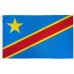 Congo Democratic Republic 3' x 5' Polyester Flag, Pole and Mount