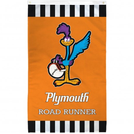 Plymouth Road Runner Vertical 3' x 5' Polyester Flag