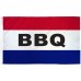 BBQ Patriotic 3' x 5' Polyester Flag, Pole and Mount