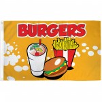 Burgers 3' x 5' Polyester Flag