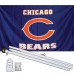 Chicago Bears Blue 3' x 5' Polyester Flag, Pole and Mount