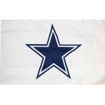 Dallas Cowboys White 3' x 5' Polyester Flag